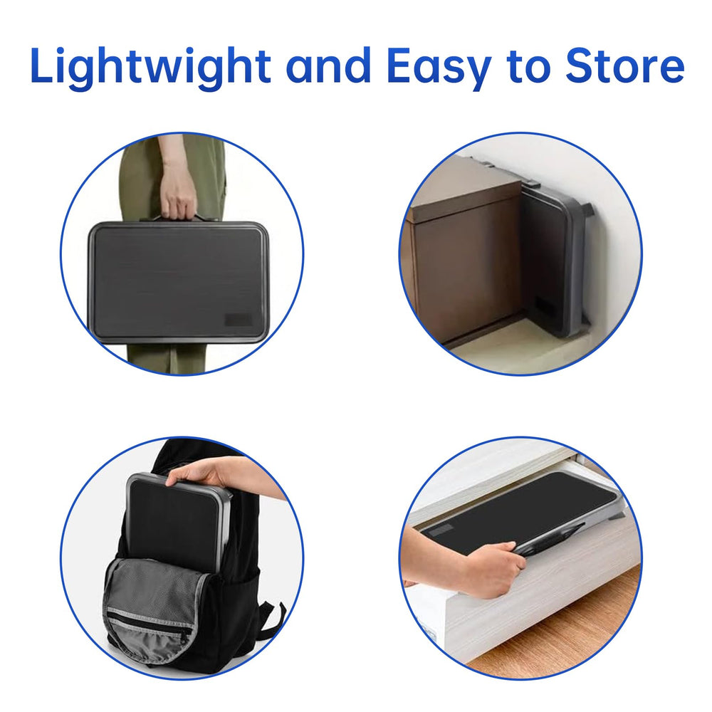 Mifami portable folding stool for travel keeps height handy.