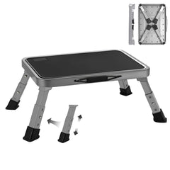 Mifami RV Step Stool Foldable – non-slip platform for secure travel access.