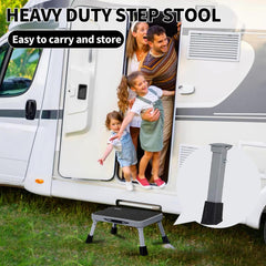 Mifami versatile step stool suitable for RV, kitchen, and bathroom tasks.