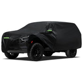 Migaven Suburban waterproof cover front view protects from rain and sun.