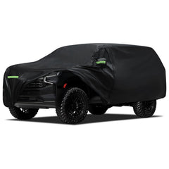 Migaven Suburban waterproof cover front view protects from rain and sun.
