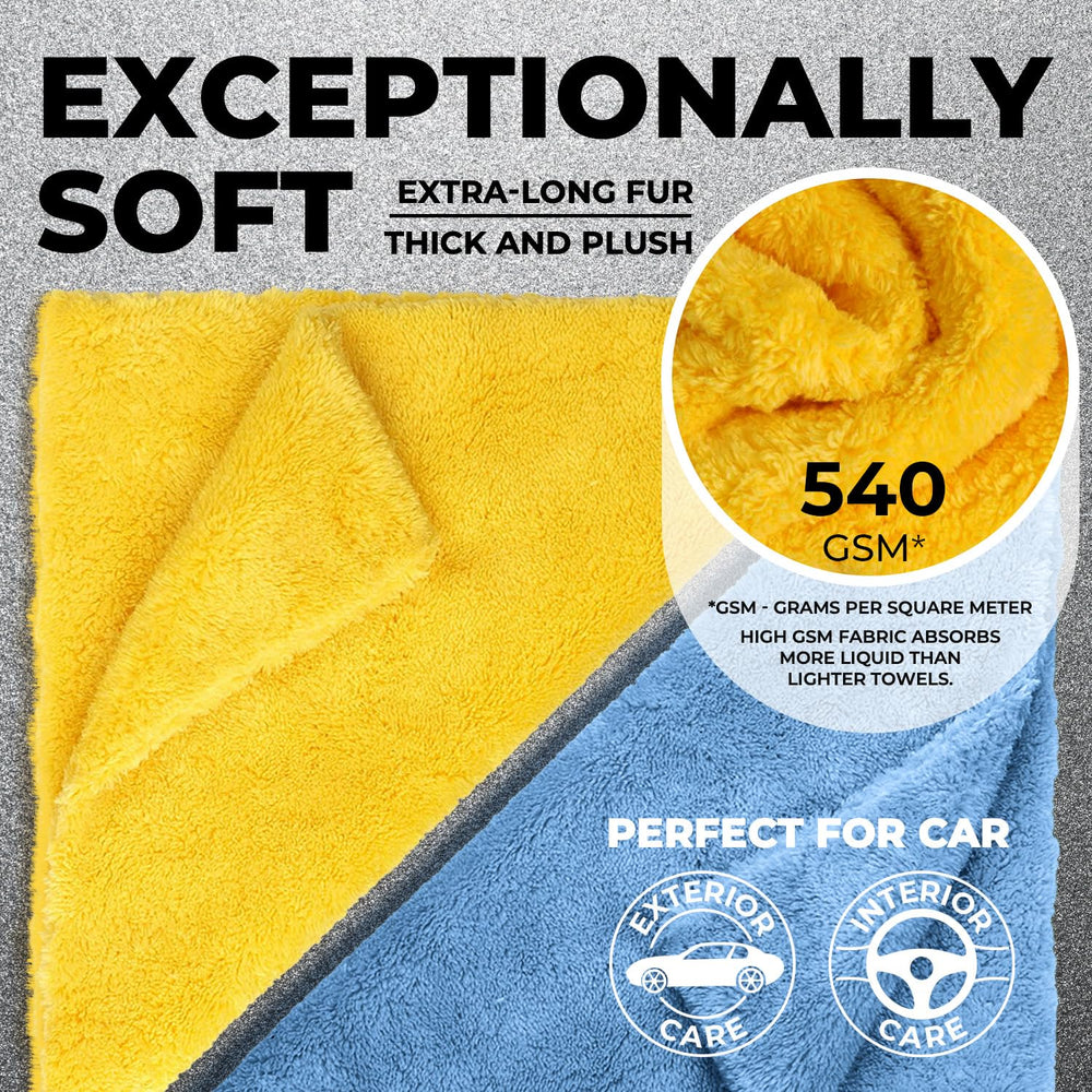 Mighty Cleaner detailing microfiber towel for polishing and glaze removal.