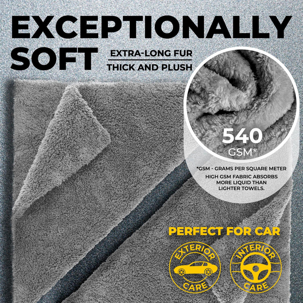 Mighty Cleaner detailing towels polishing exterior surfaces safely