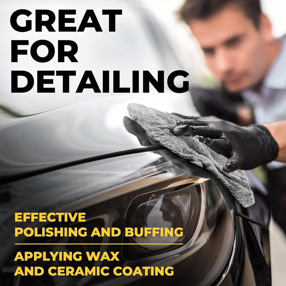 Mighty Cleaner durable reusable towel for repeated car drying and buffing.