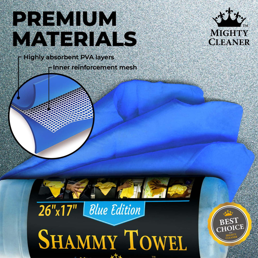 Mighty Cleaner durable reusable car towel resists shredding for years of use.