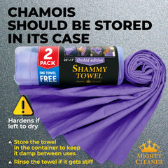 Mighty Cleaner durable and reusable chamois for frequent use.