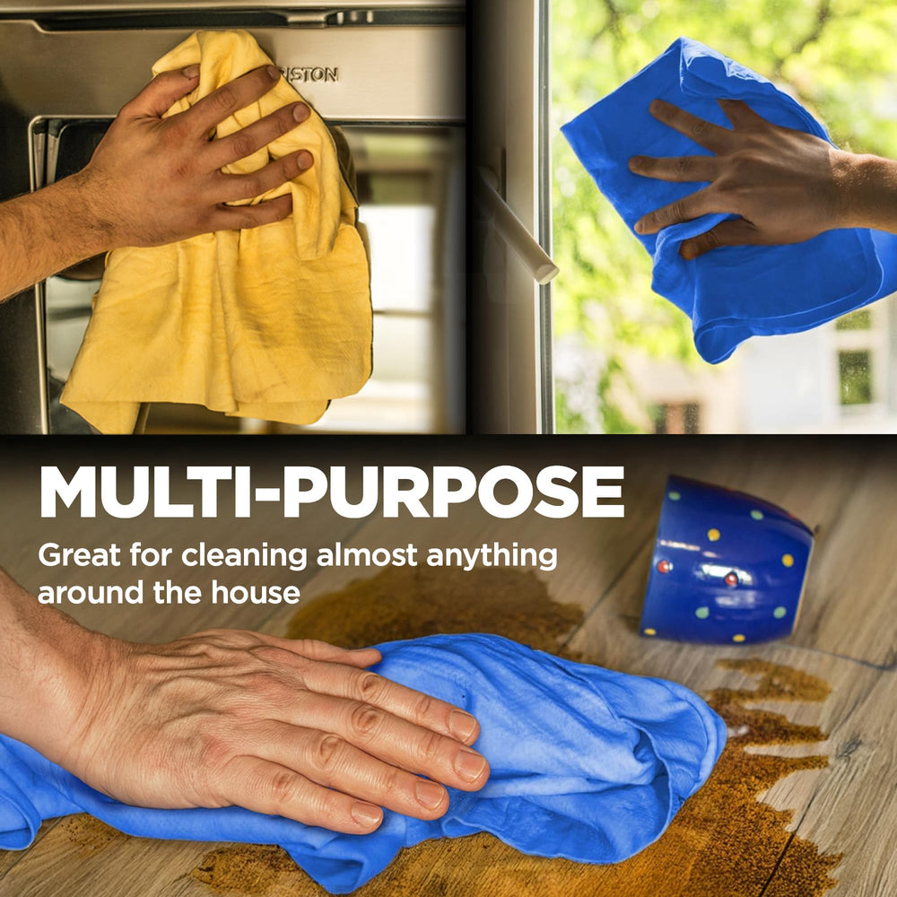 Mighty Cleaner multi-use shammy for car, home, and workshop tasks.