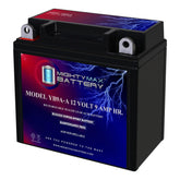 Mighty Max Battery YB9A-A exterior shows a compact SLA design for motorcycles.