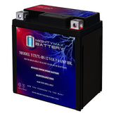 Mighty Max Battery YTX7L-BS side profile for compact motorcycle power and easy fit
