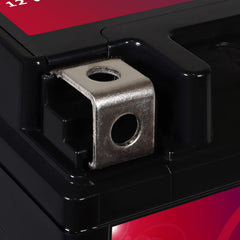 Mighty Max Battery YTZ14S in-bike installation demonstrates secure mounting and vibration resistance