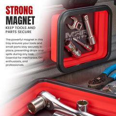 Mighty Red Ant magnetic tray large holds washers during assembly projects