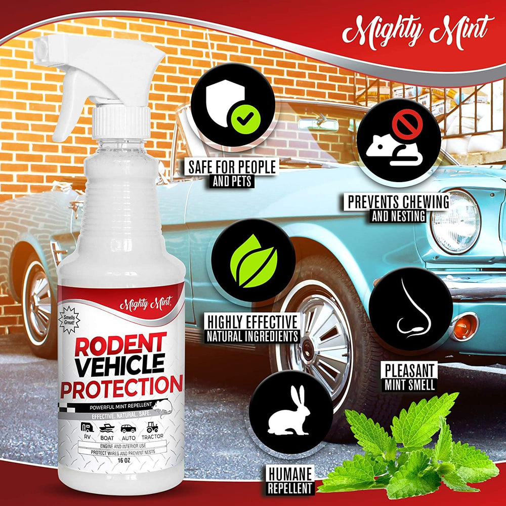 Mighty Mint engine compartment protection against mice and rats