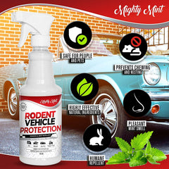 Mighty Mint engine compartment protection against mice and rats