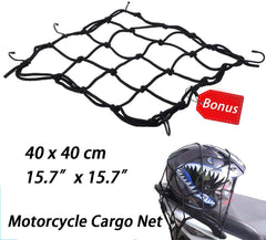 MIHUNTER tail bag used as helmet storage on the bike