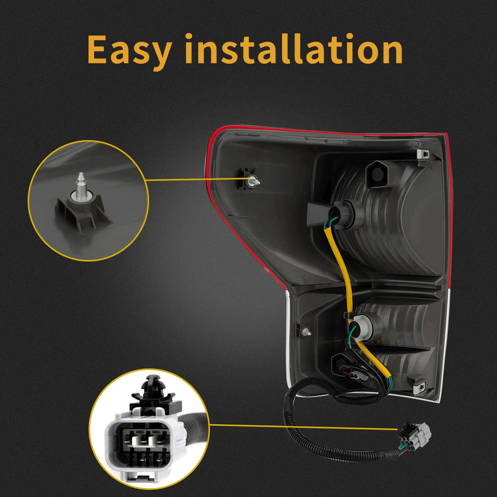 MiKaFex clear red lens tail light maintains bright signaling in all weather