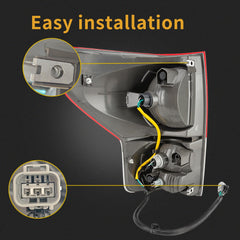 MiKaFex packaging shows 1x tail light right passenger side for straightforward replacement.