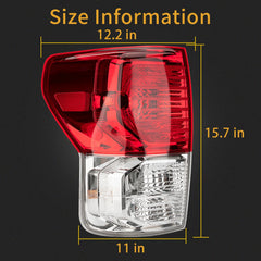 MiKaFex ABS plastic tail light is durable and weather resistant.