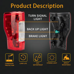 MiKaFex tail light assembly for Ford F-250/F-350 passenger side, reliable nighttime visibility