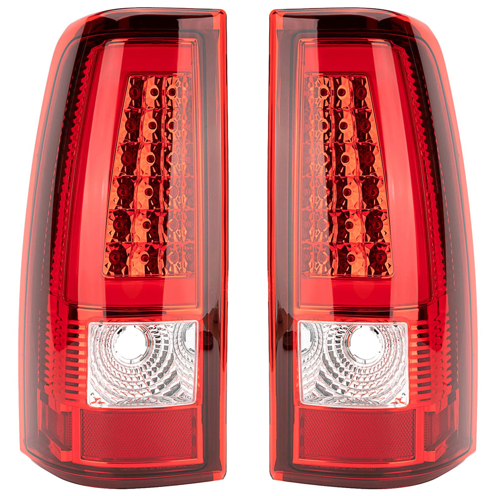MiKaFex tail light assembly for Chevy Silverado 2003-2006, driver-side direct-fit.