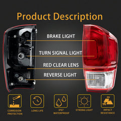 MiKaFex tail light with bulb showcases bright brake lamp for safer signaling