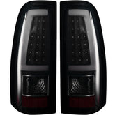 MiKaFex tail light for Chevy Silverado 2003-2006 driver side with LED smoke lens