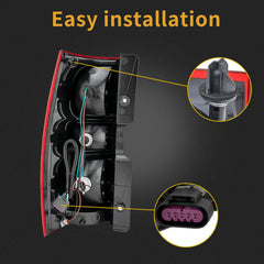 MiKaFex tail light features a durable red lens for weather resistance