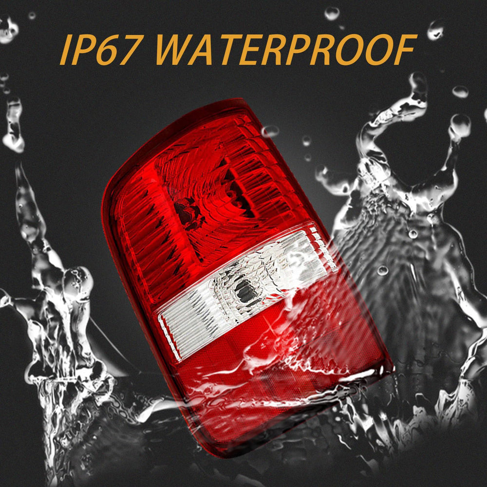 MiKaFex tail light lens clear red view for bright rear signaling.
