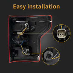 MiKaFex tail light includes bulbs and harness for plug-and-play replacement