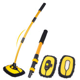 MIKKUPPA 40-inch car wash brush with 15-degree curve reaches high surfaces without bending