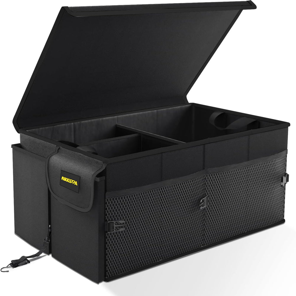 MIKKUPPA car trunk organizer with lid for secure, spill-free storage on trips