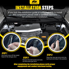 MIKKUPPA front hood struts smooth operation during hood lift