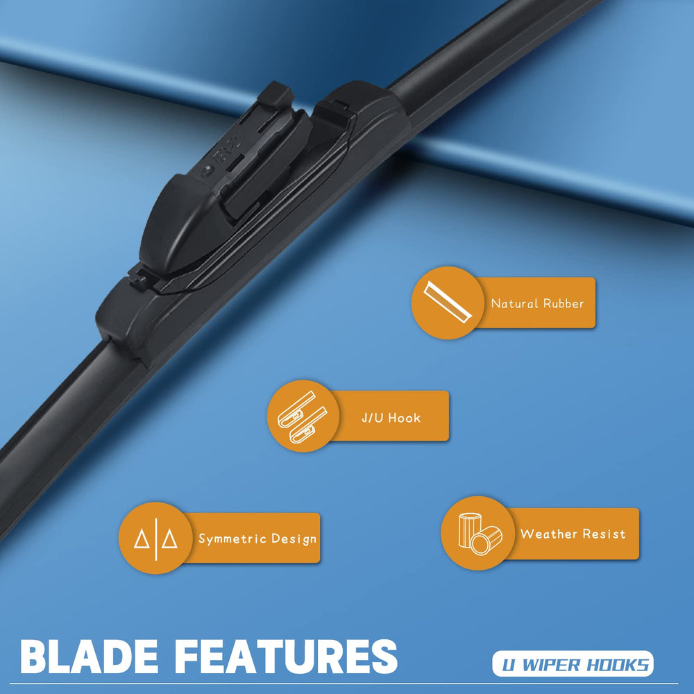 MIKKUPPA Malibu curved-sweep wipers for even windshield coverage