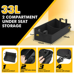 MIKKUPPA under-seat storage with detachable hard board maintains form