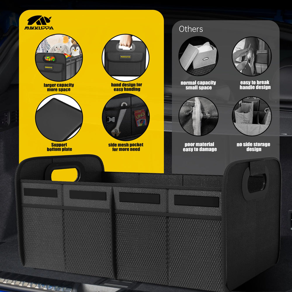 MIKKUPPA vehicle organizer supports multipurpose use on drives