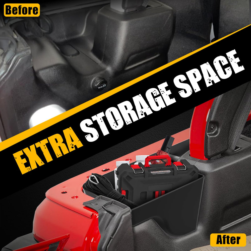 MIKKUPPA wheel well bin compatible with 2018–2023 Wrangler JL/JLU