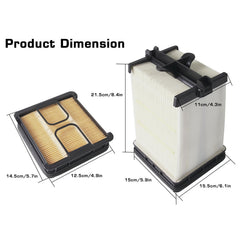 MIKODA inner-outer air filter kit for Bobcat S590 extends service life in tough conditions