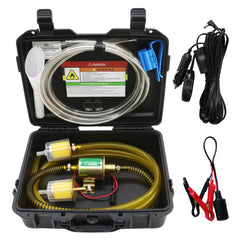MILADO 12V fuel transfer pump set ready for quick fuel moves