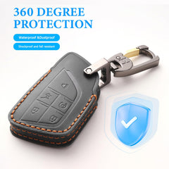 MILD EAST 1:1 fit leather fob cover ensures easy button access.