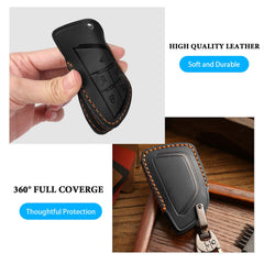 MILD EAST leather fob cover for Buick Envision maintains style with water-repellent finish.