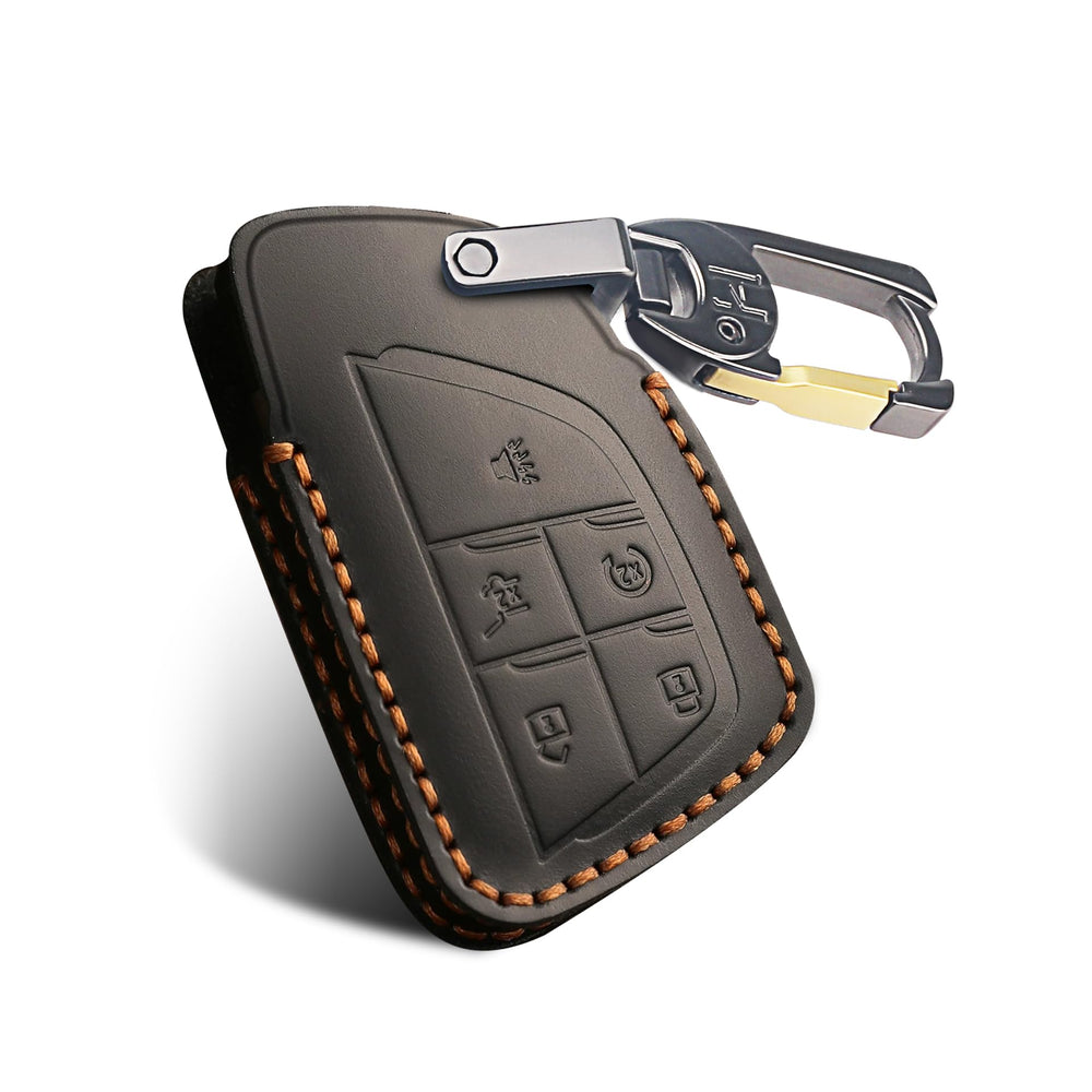 MILD EAST genuine leather fob cover for Chevy Yukon Denali with premium grip and fit.