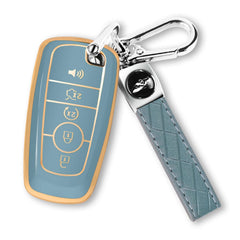 Blue packaging and protective kit for Ford key fobs.
