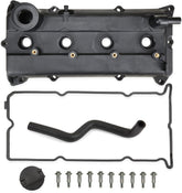 MILIPARTS QR25DE valve cover front view showing secure seal for leak prevention