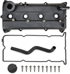 MILIPARTS QR25DE valve cover front view showing secure seal for leak prevention