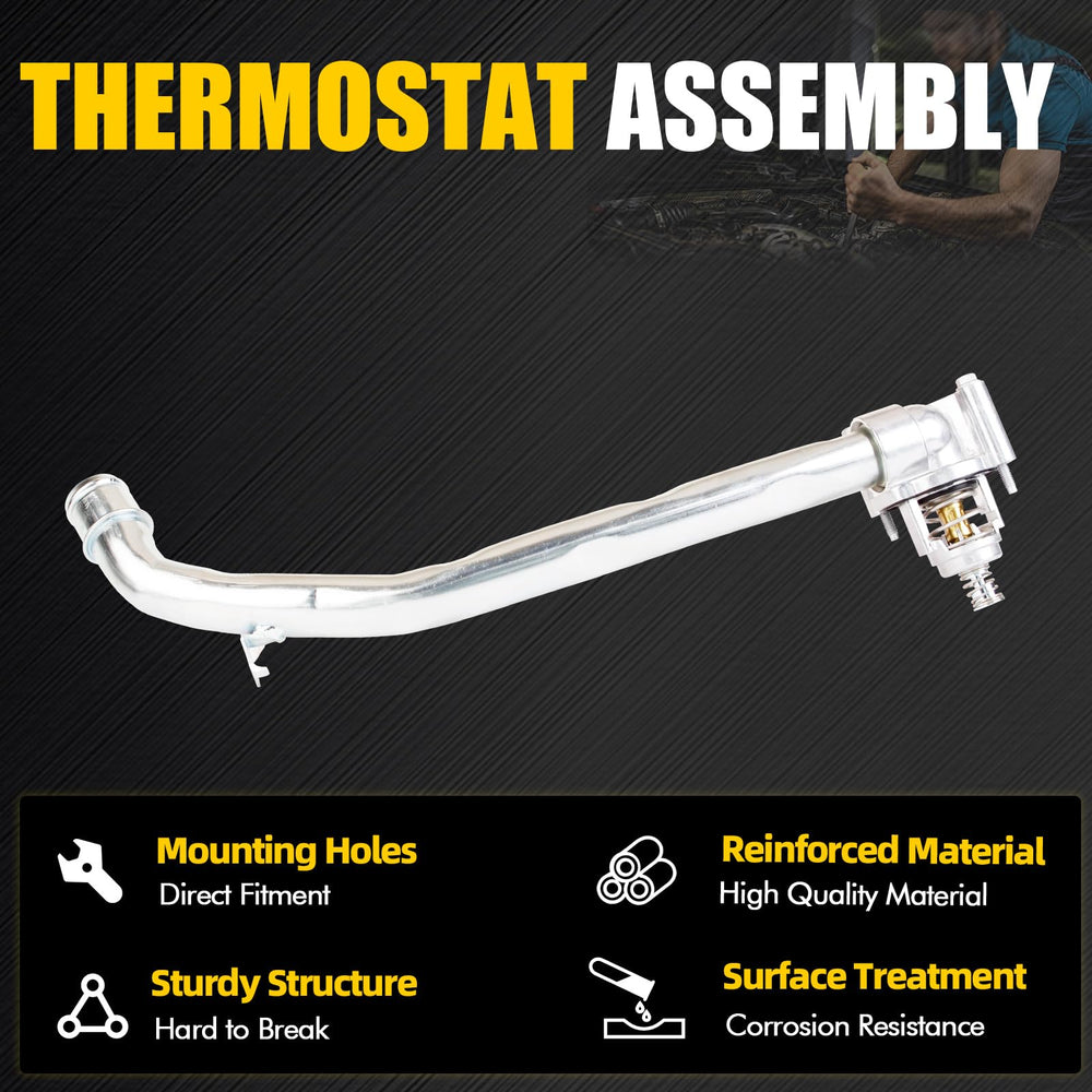 MILIPARTS thermostat-housing-oem-dimensions guarantees exact OEM-style fit.