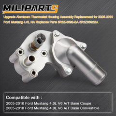 MILIPARTS thermostat housing with thermostat sensor ensures reliable cooling control.