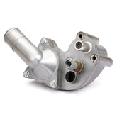 MILIPARTS upgrade aluminum thermostat housing for Mustang 4.0L with precise fit.