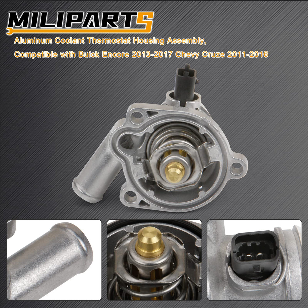 MILIPARTS aluminum housing for Chevy Sonic supports reliable engine cooling.