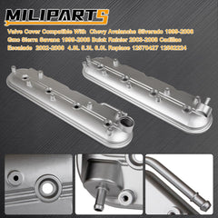 MILIPARTS valve cover for GMC Sierra—robust seal for heavy-duty use.