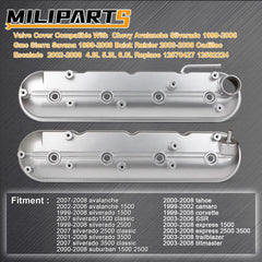 MILIPARTS valve cover for Silverado 1500—secure seal reduces leaks.