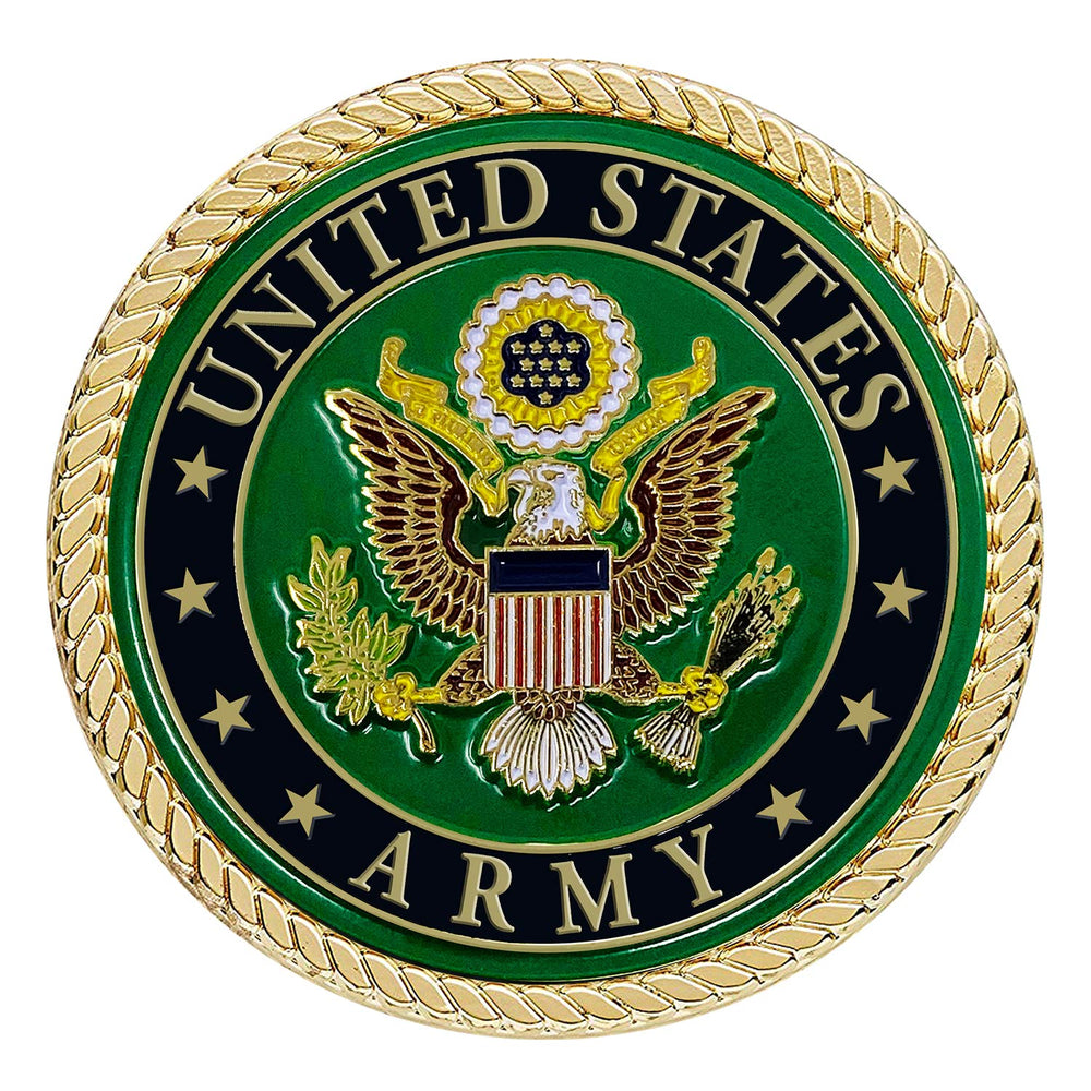 Military Gift Shop US Army Auto Medallion 2-inch car accessory with army seal